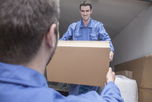 Residents recycling white goods at West Wickham center