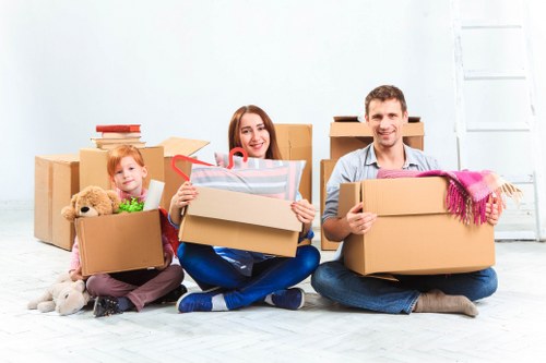 Residents recycling white goods at Borehamwood center