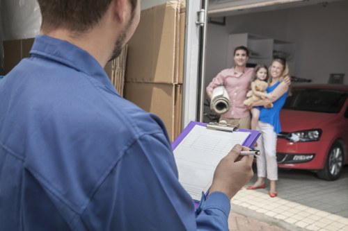 High Wycombe residents recycling white goods