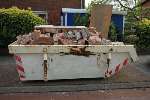 Residents recycling white appliances at Lamorbey center