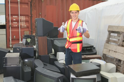 Residents recycling white goods in Nunhead