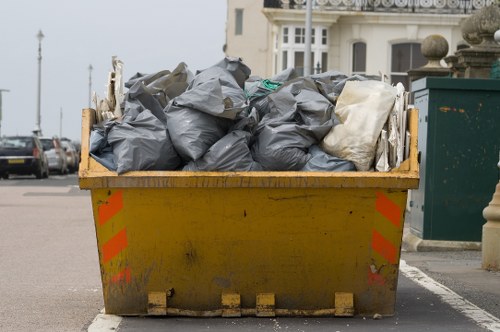 Residents recycling white goods in North Kensington