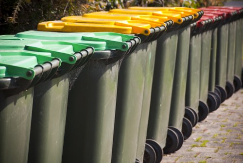 Recycling team collecting white goods