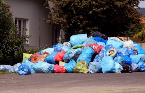 Residents preparing appliances for recycling