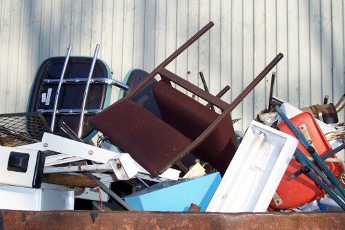 Community members participating in recycling programs