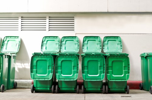 Recycled white goods ready for material recovery