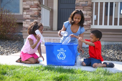 Residents dropping off appliances for recycling in Plaistow