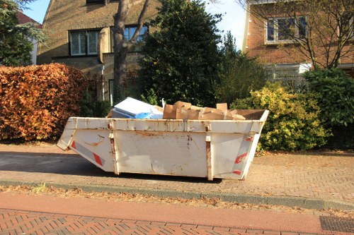 White goods being recycled at a local facility