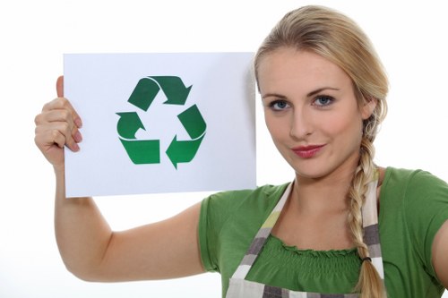 Eco-friendly white appliances ready for recycling